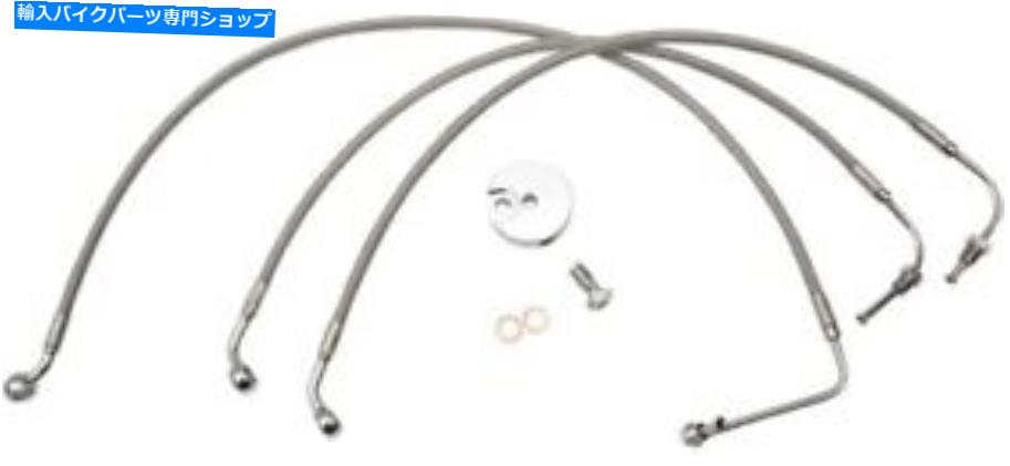 Hoses LAチョッパーズステンレススチールブレーキラインキットLA-8010B13 LA Choppers Stainless Steel Brake Line Kit LA-8010B13【並行輸入品】