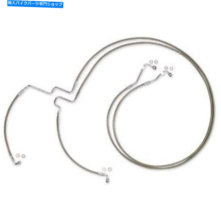 Hoses マグナムローワーブレーキライン - ステンレス/クロムフィッティング - ツーリングSSC1116-00 Magnum Lower Brake Line - Stainless/Chrome Fittings - Touring SSC1116-00【並行輸入品】｜Us Custom Parts Shop USDM