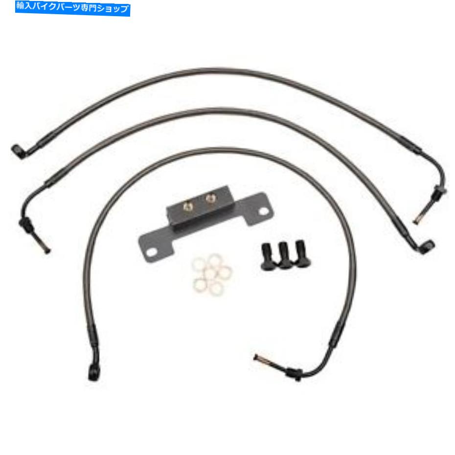 Hoses LAチョッパーズミッドナイトブレーキライン - ツーリングLA -8011B16M LA Choppers Midnight Brake Lines - Touring LA-8011B16M【並行輸入品】