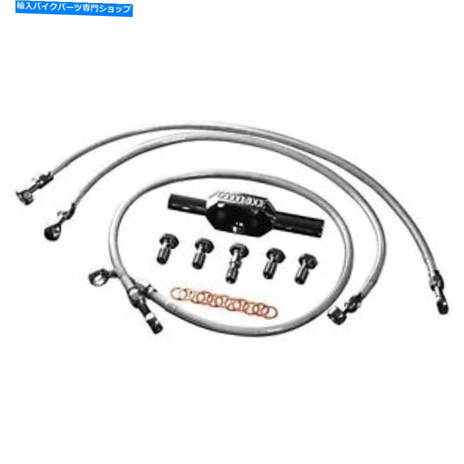 Hoses Goodridgeハイエンドツーリング非ABS Brakeline All FLH/FLT 08-13 HD0091-3FCH/CL Goodridge High End Touring Non-ABS BrakeLine All FLH/FLT 08-13 HD0091-3FCH/CL【並行輸入品】
