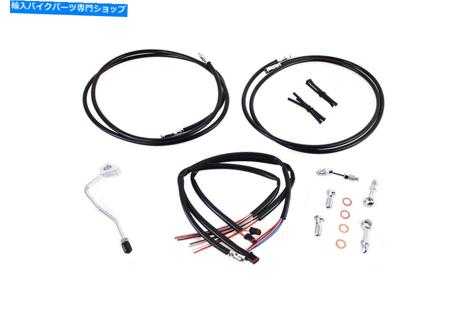 Hoses 12インチ14インチハンドルバーケーブルとブレーキラインキットがHarley-Davidsonに適合する 12 inch-14 inch Handlebar Cable and Brake Line Kit fits Harley-Davidson【並行輸入品】|Us Custom Parts Shop USDM