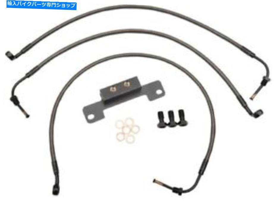 Hoses LAチョッパーズミッドナイト編組ブレーキラインLA-8011B16M 1741-4402 LA Choppers Midnight Braided Brake Lines LA-8011B16M 1741-4402【並行輸入品】｜Us Custom Parts Shop USDM 53,592円