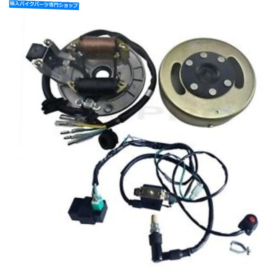 Magnetos 2コイルステーターマグネトフライホイール +配線lifan apollo 110cc 125ccダートバイクCRF50 2 Coil Stator Magneto Flywheel + Wiring Lifan Apollo 110cc 125cc Dirt Bike CRF50【並行輸入品】