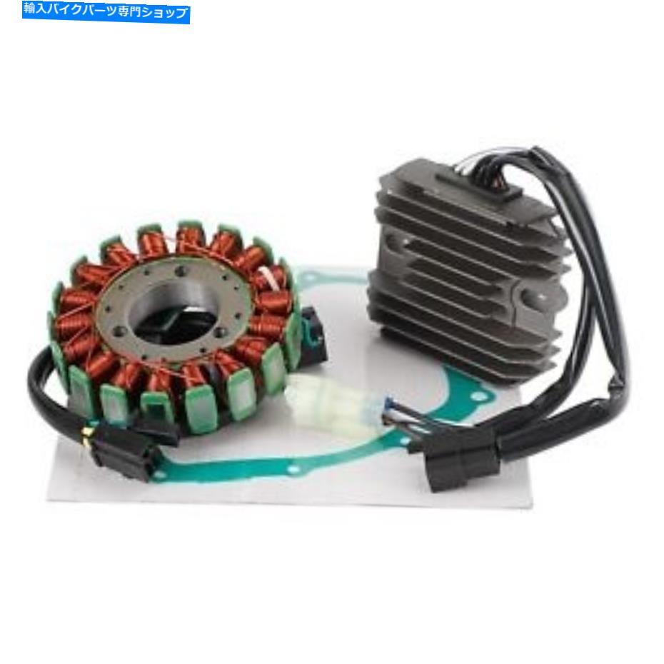 Magnetos Magneto Stator+電圧整流器+Suzuki v Strom 650 DL650 2004-16 O3用ガスケット Magneto Stator+Voltage Rectifier+Gasket For Suzuki V Strom 650 DL650 2004-16 O3【並行輸入品】