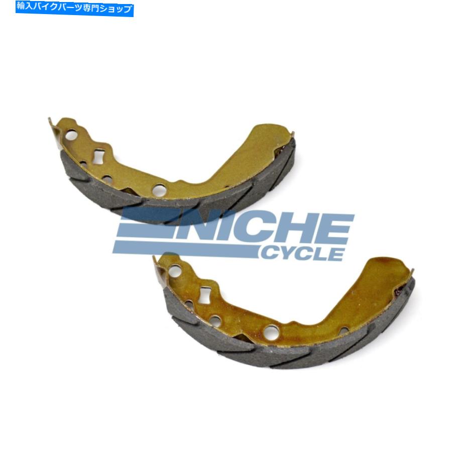 Brake Shoes 鈴木LT-F 4 WD XM/N/P/R/S/T/V/W 91-98用のフロントグルーブブレーキシューズ Front Grooved Brake Shoes For Suzuki LT-F 4 WD XM/N/P/R/S/T/V/W 91-98【並行輸入品】