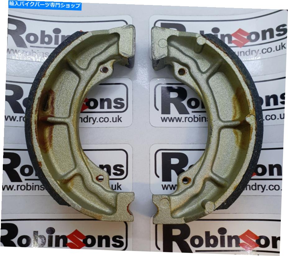 Brake Shoes EBCフロント/リアブレーキシューズスズキTS50X、TS50W、RM100、RM125（S617） EBC Front/Rear Brake Shoes Suzuki TS50X, TS50W, RM100, RM125 (S617)【並行輸入品】