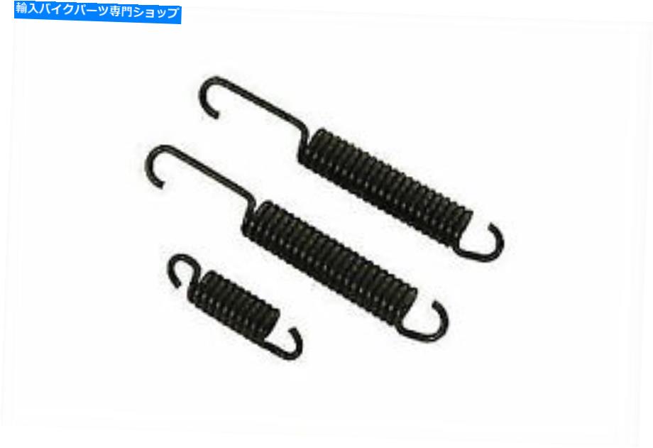 Brake Shoes vツインによるハーレーデビッドソン用の油圧リアブレーキシューズスプリングス Hydraulic Rear Brake Shoe Springs for Harley Davidson by V-Twin【並行輸入品】