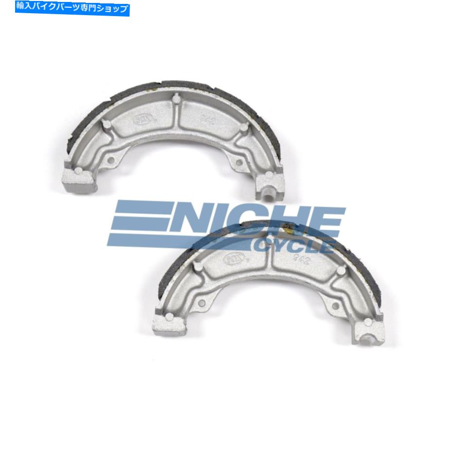 Brake Shoes ホンダATC 110 ATC110 79-85用のリアグルーブブレーキシューズ Rear Grooved Brake Shoes For Honda ATC 110 ATC110 79-85【並行輸入品】