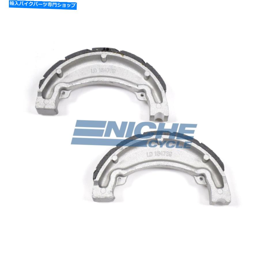 Brake Shoes ホンダCR125 R 79-81用のリアグルーブブレーキシューズ Rear Grooved Brake Shoes For Honda CR125 R 79-81【並行輸入品】