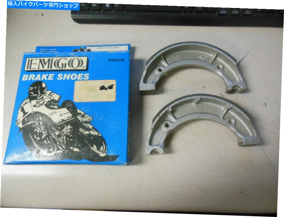 Brake Shoes ノスメゴブレーキシューズフィット：ヤマハ80-81 XS400 93-27209 NOS EMGO Brake Shoes Fits: Yamaha 80-81 XS400 93-27209【並行輸入品】