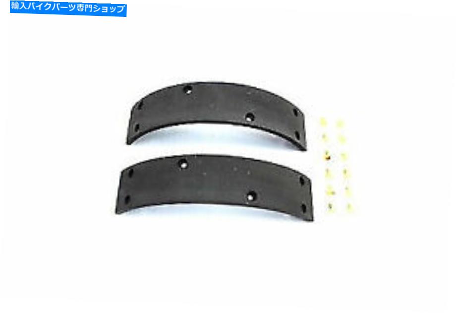 Brake Shoes vツインによるハーレーデビッドソンのリベット付きフロントブレーキシューズライニング Front Brake Shoe Linings with Rivets for Harley Davidson by V-Twin【並行輸入品】