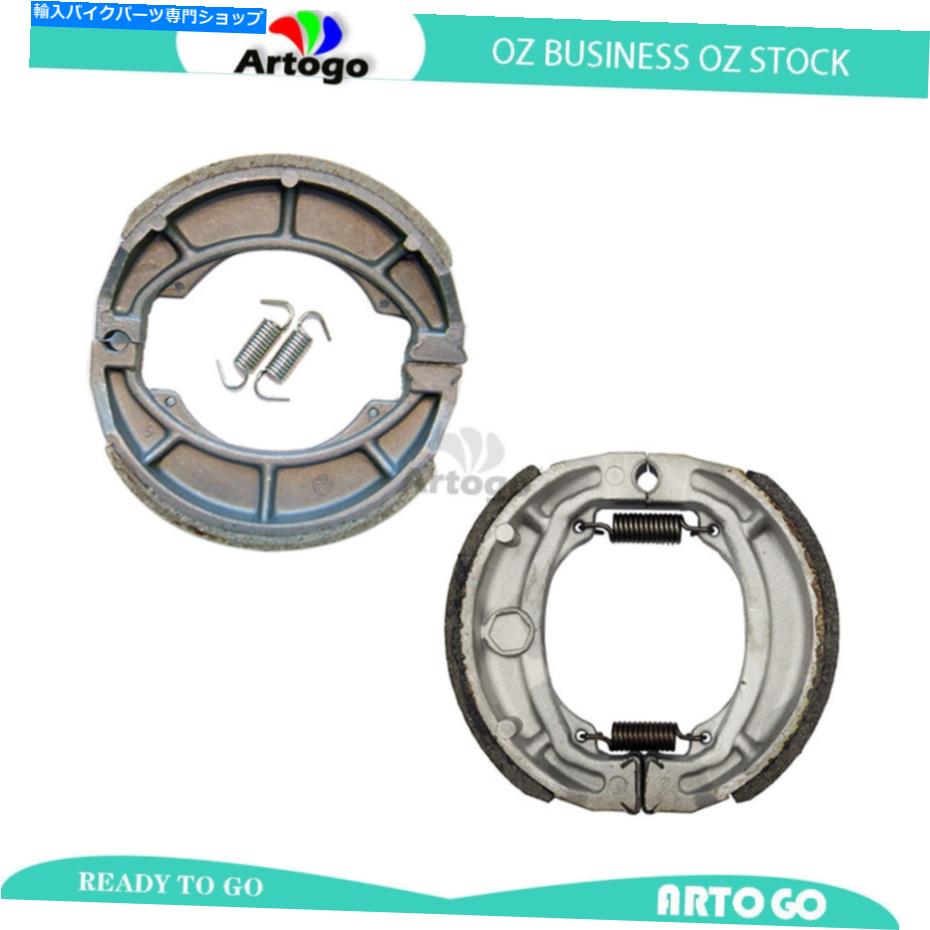 Brake Shoes スズキRM 80 HD/HF 1983 1984 1985のオートバイフロント+リアブレーキシューズ Motorcycle Front+Rear Brake Shoes For Suzuki RM 80 HD/HF 1983 1984 1985【並行輸入品】