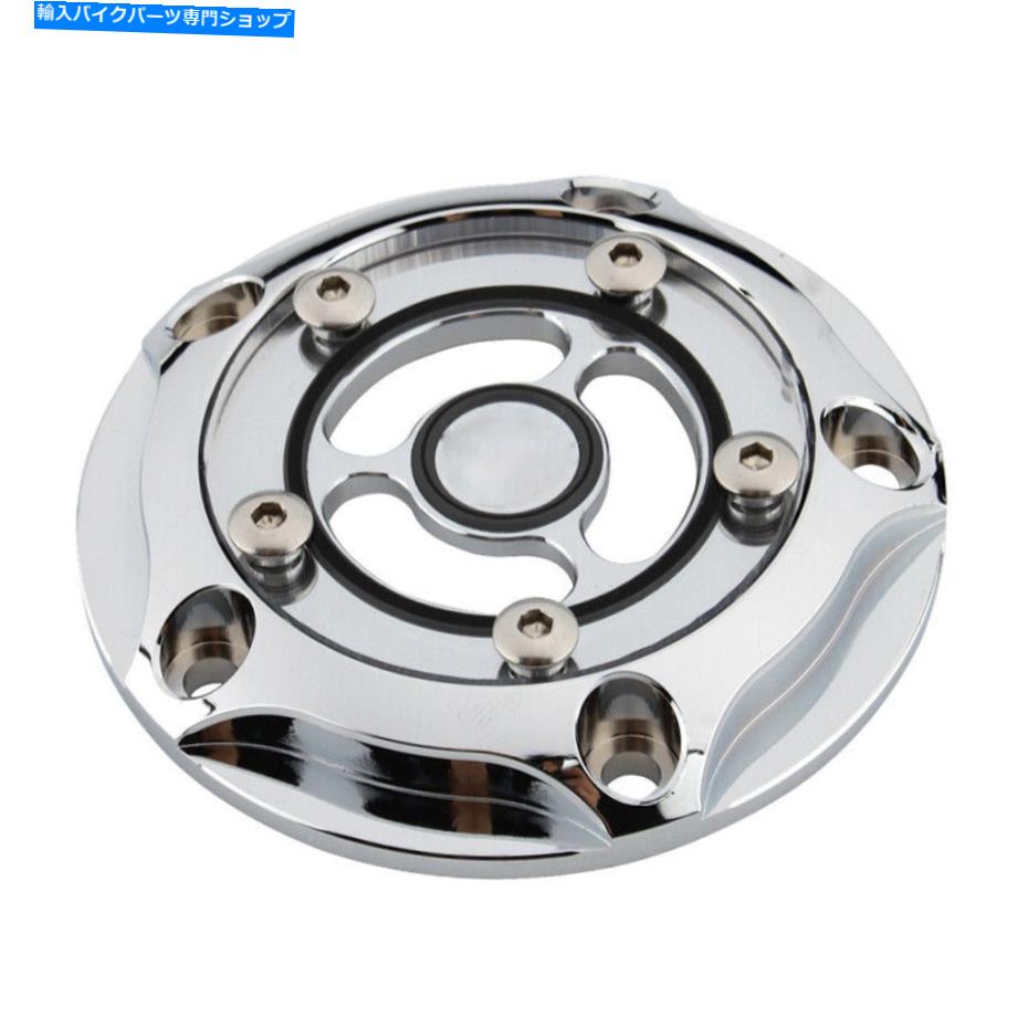 Engine Covers ハーレーロードグライドダイナスーパーグライドクロームダービータイミングタイマーエンジンカバー Fit Harley Road Glide Dyna Super Glide Chrome Derby Timing Timer Engine Cover【並行輸入品】