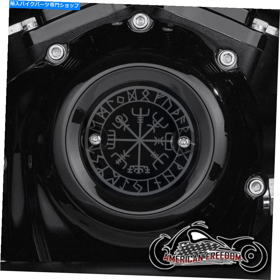 Engine Covers ハーレーデビッドソンミルウォーキー8 8つのタイミングポイントカバーM8エンジンVegvisirシンボル HARLEY DAVIDSON MILWAUKEE 8 EIGHT TIMING POINTS COVER M8 ENGINE Vegvisir symbol【並行輸入品】