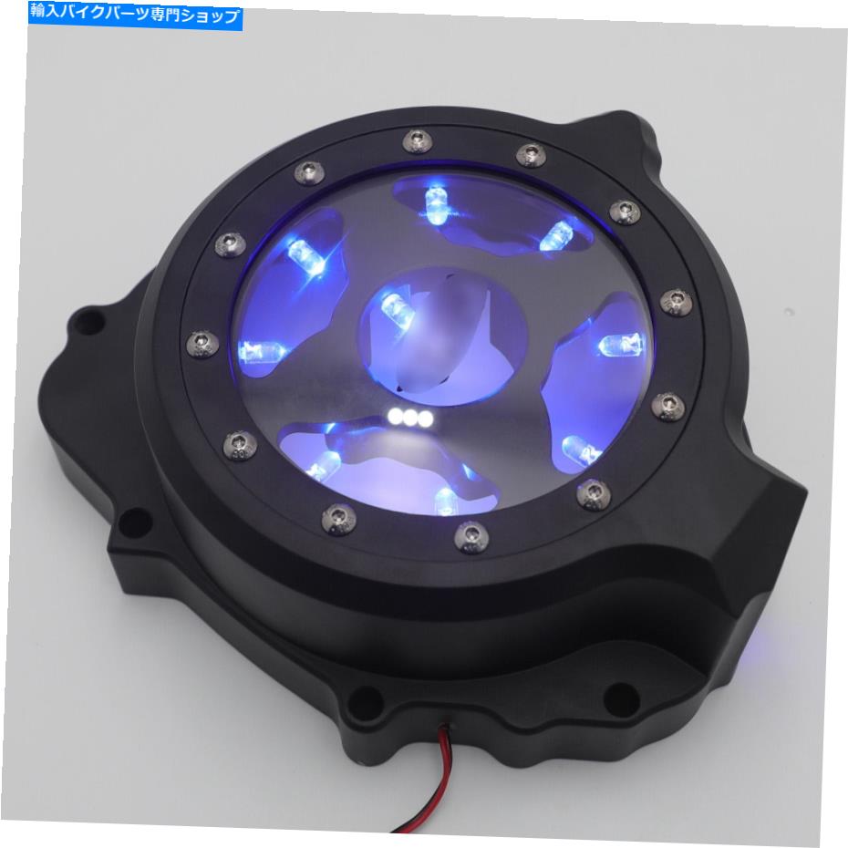 Engine Covers w/ blue LED左エンジンステーターカバーホンダCBR 600RR 2003-2006ブラック W/ Blue LED Left Engine Stator Cover For Honda CBR 600RR 2003-2006 Black【並行輸入品】