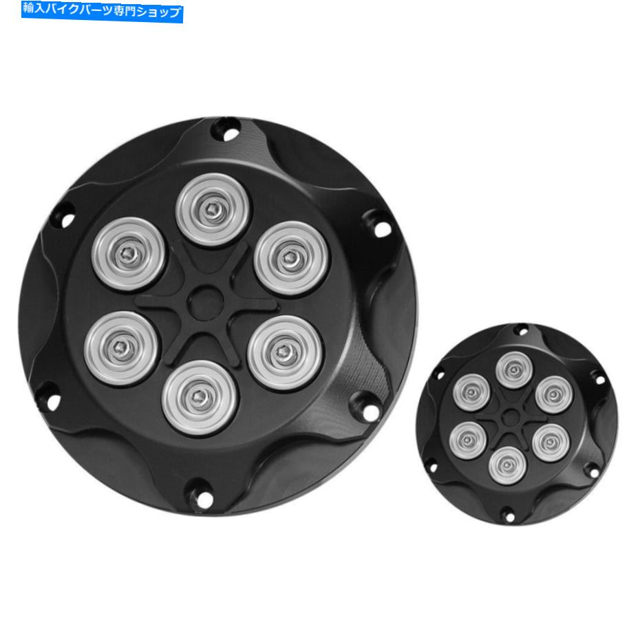 Engine Covers カスタムブラックダービーカバーハーレースポーツスター883 1200のタイミングタイマーサイドカバー Custom Black Derby Covers Timing Timer Side Cover For Harley Sportster 883 1200【並行輸入品】