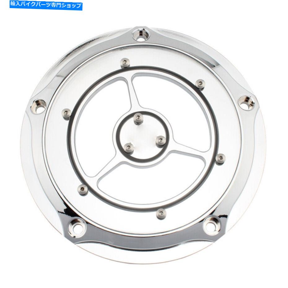 Engine Covers ハーレーダイナロードキング用のオートバイエンジンダービータイマーカバークロムアルミニウム Motorcycle Engine Derby Timer Cover Chrome Aluminum For Harley Dyna Road King【並行輸入品】