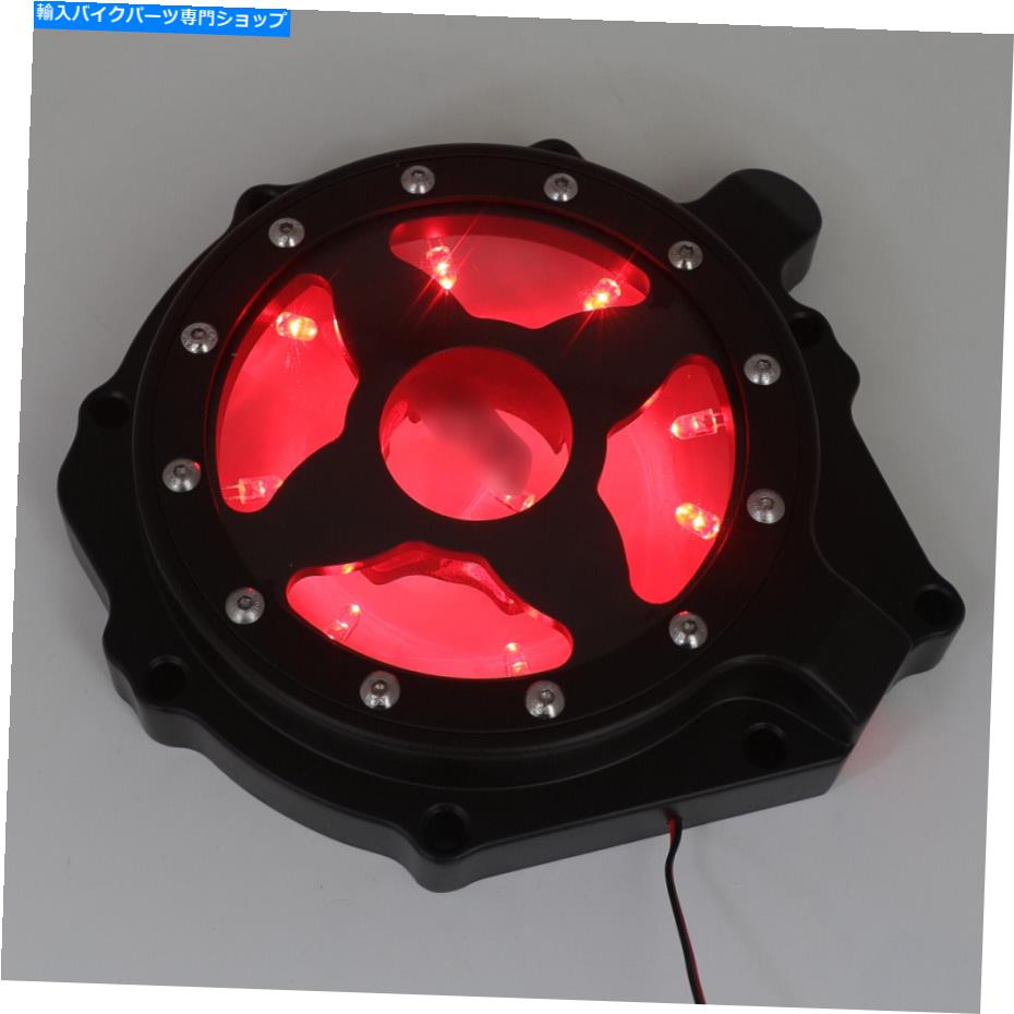 Engine Covers ホンダの赤いLEDエンジンステーターカバー04-07 CBR1000RR/ 04-14 CB 1000RRブラック W/Red LED Engine Stator Cover For Honda 04-07 CBR1000RR/ 04-14 CB 1000RR Black【並行輸入品】