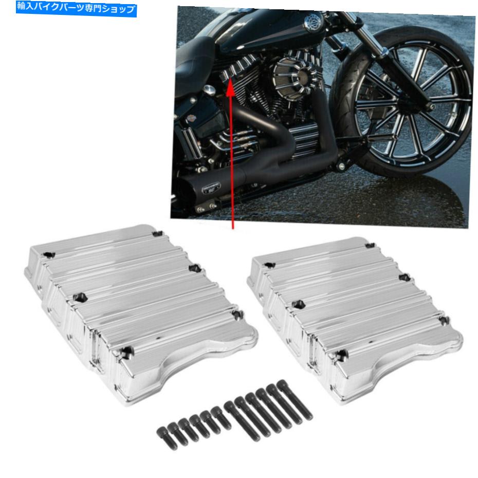 Engine Covers クロムロッカーボックストップカバートゥイムカムツーリングストリートグライド1999-2017用アルミニウム Chrome Rocker Box Top Cover Aluminum For Twim Cam Touring Street Glide 1999-2017【並行輸入品】|Us Custom Parts Shop USDM