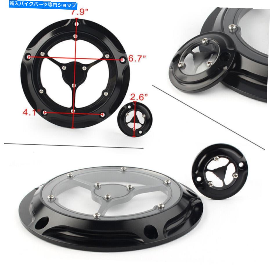 Engine Covers ハーレーFlhtcul flhtklツーリングクラリティダービー＆タイマータイミングカバーブラッククリア For Harley FLHTCUL FLHTKL Touring Clarity Derby & Timer Timing Cover Black Clear【並行輸入品】｜Us Custom Parts Shop USDM