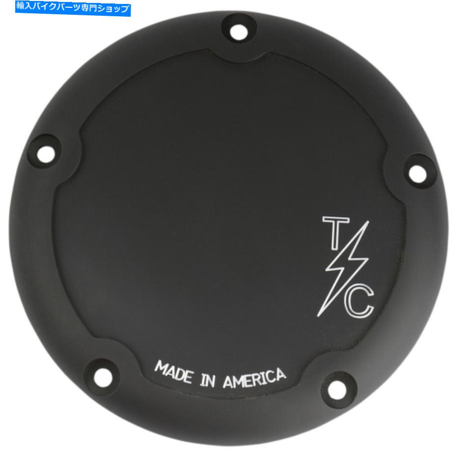 Engine Covers スラシンサプライCOダービーカバー - ブラック - ディッシュ| TSC-3011-4 Thrashin Supply Co Derby Cover - Black - Dished | TSC-3011-4【並行輸入品】
