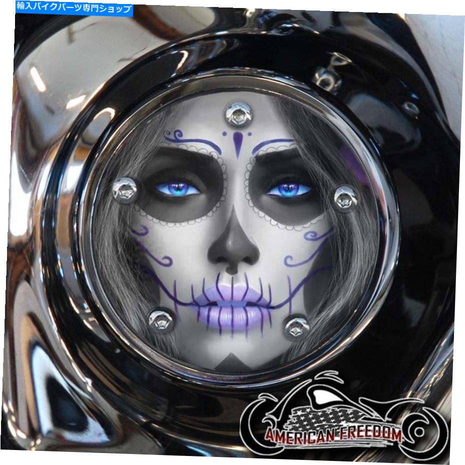 Engine Covers ハーレーデビッドソンタイミングカバービッグツインカム、ミルウォーキー8、スポーツスターデーオブデッド HARLEY DAVIDSON TIMING COVER BIG TWIN CAM, MILWAUKEE 8, SPORTSTER day of dead【並行輸入品】