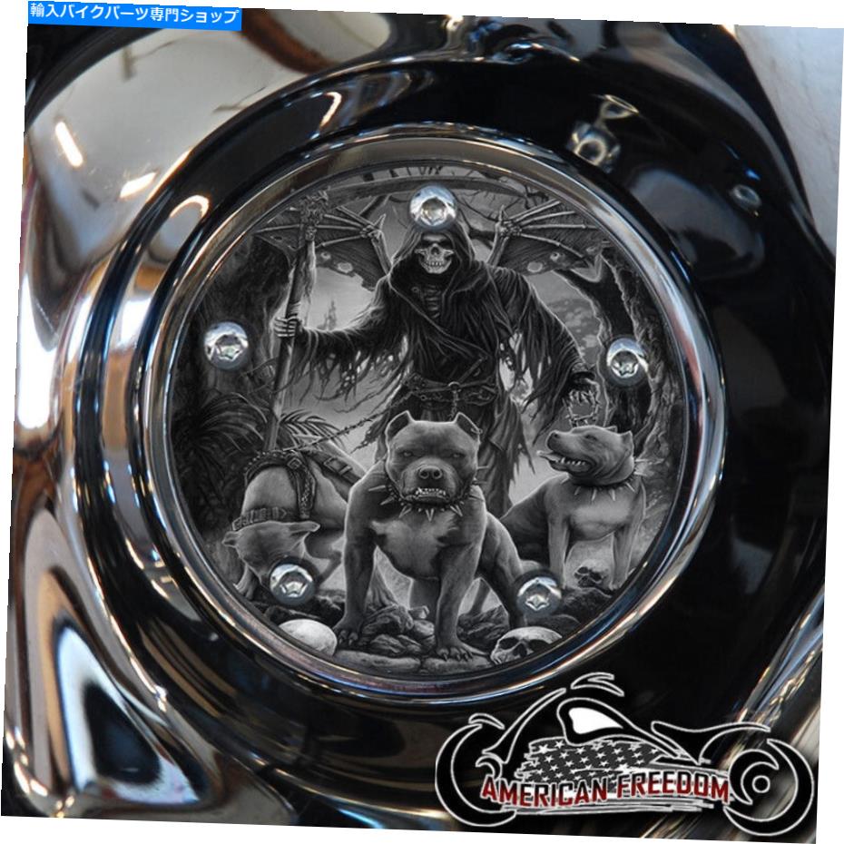 Engine Covers ハーレーデビッドソンタイミングカバービッグツインカム、ミルウォーキー8、スポーツスターリーパー HARLEY DAVIDSON TIMING COVER BIG TWIN CAM, MILWAUKEE 8, SPORTSTER reaper【並行輸入品】