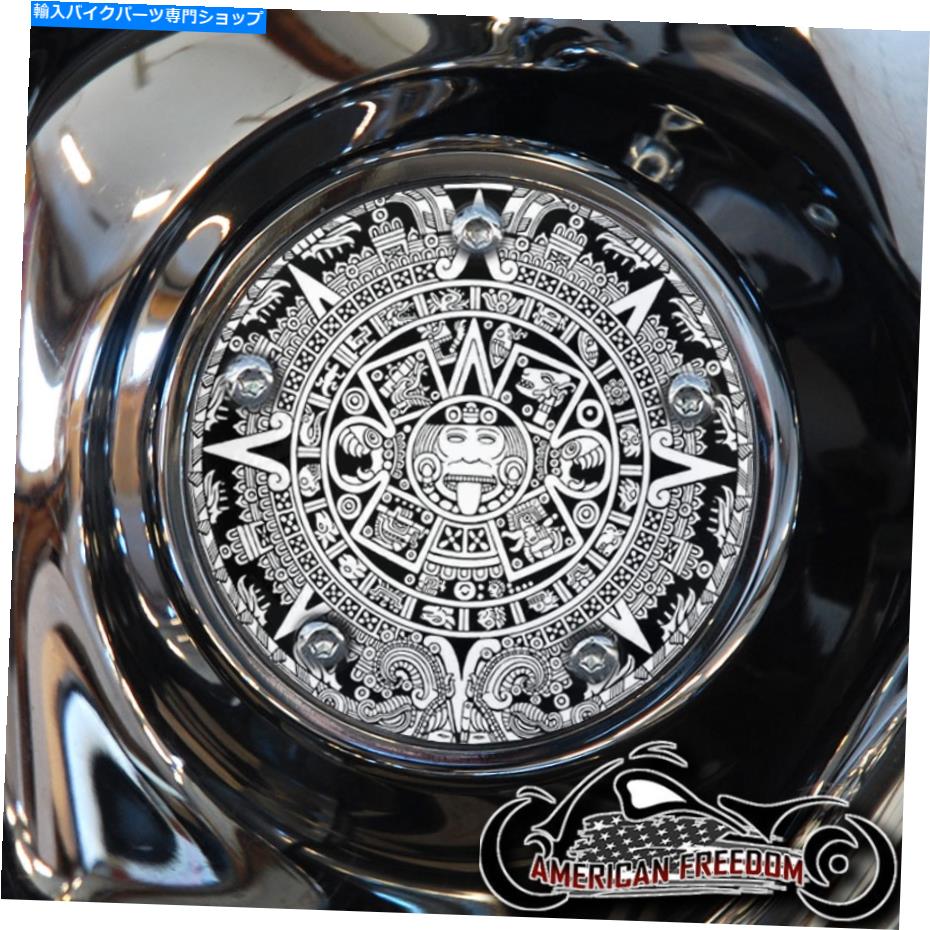 Engine Covers ハーレーデイビッドソンタイミングカバービッグツインカム、ミルウォーキー8、スポーツスター-B/W AZTEC HARLEY DAVIDSON TIMING COVER BIG TWIN CAM, MILWAUKEE 8, SPORTSTER - B/W Aztec【並行輸入品】
