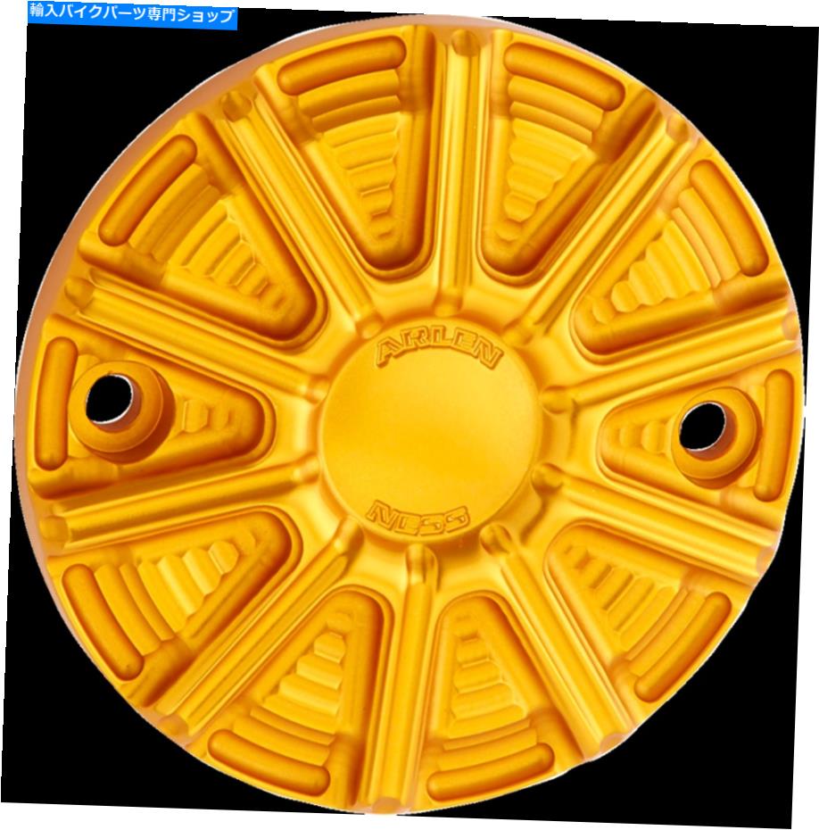 Engine Covers アーレンネス10ゲージポイントカバー、2017年のハーレーM8モデル700-012のゴールドアノ Arlen Ness 10-Gauge Points Cover, Gold Ano for 2017-Up Harley M8 Models 700-012【並行輸入品】