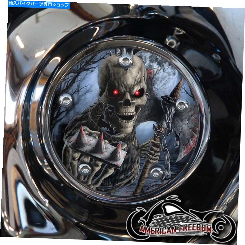 Engine Covers ハーレーデビッドソンタイミングカバービッグツインカム、ミルウォーキー8、スポーツスタースカル HARLEY DAVIDSON TIMING COVER BIG TWIN CAM, MILWAUKEE 8, SPORTSTER SKULL【並行輸入品】
