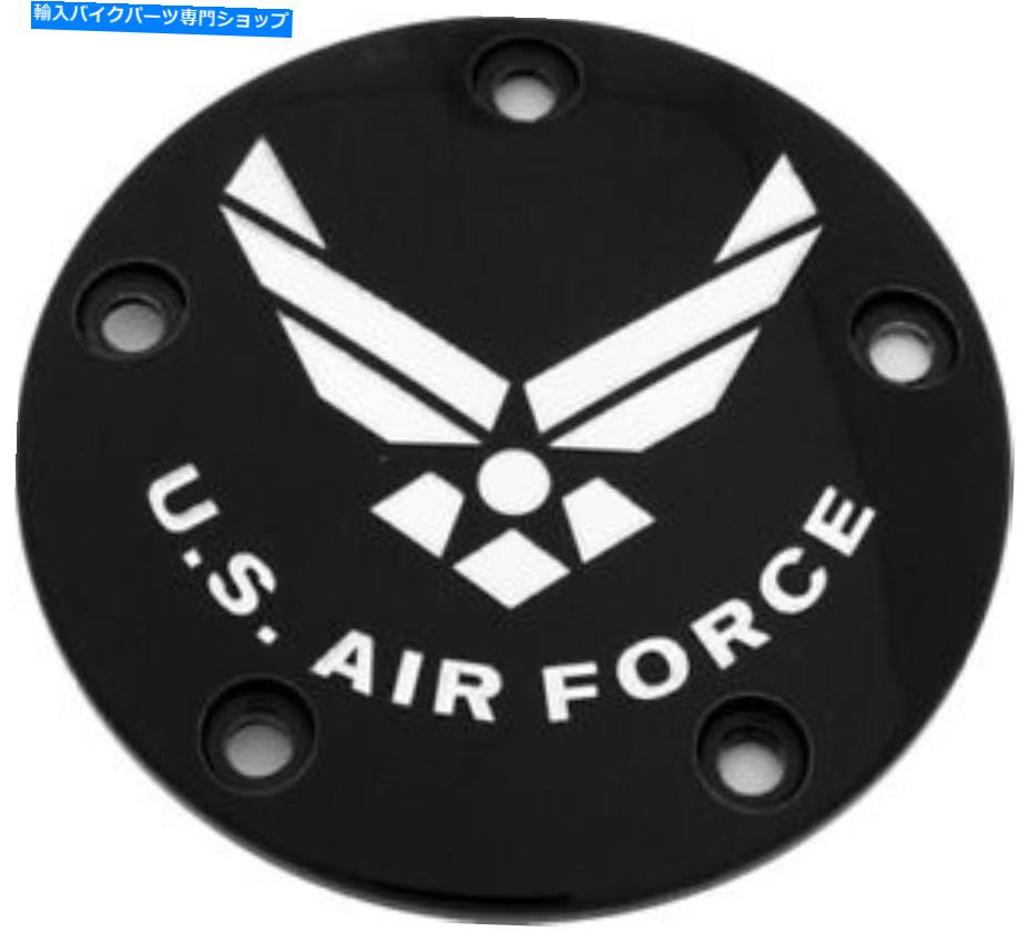 Engine Covers Black Air Force Timer Pointsカスタムカスタム彫刻Airf04-04bg Black Air Force Timer Points Cover Custom Engraving AIRF04-04BG【並行輸入品】