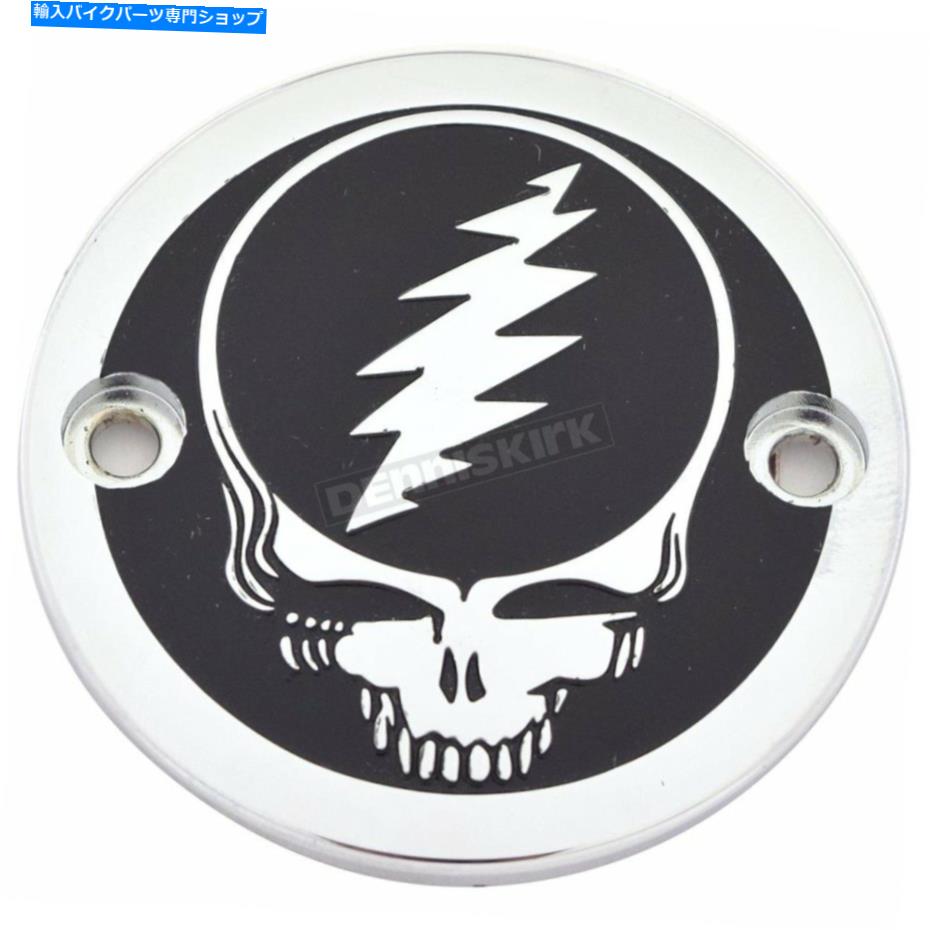 Engine Covers カスタム彫刻グレイトフルデッドあなたの顔のタイミングカバーを盗む-GD01-63BC Custom Engraving Grateful Dead Steal Your Face Timing Cover - GD01-63BC【並行輸入品】