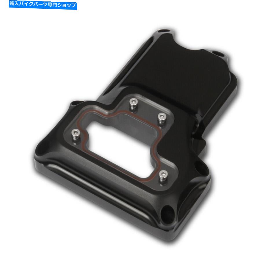 Engine Covers ハーレーツインカムツーリングダイナファットボーイのブラッククラリティトップトランスミッションカバー Black Clarity Top Transmission Cover For Harley twin cam Touring Dyna Fatboy【並行輸入品】
