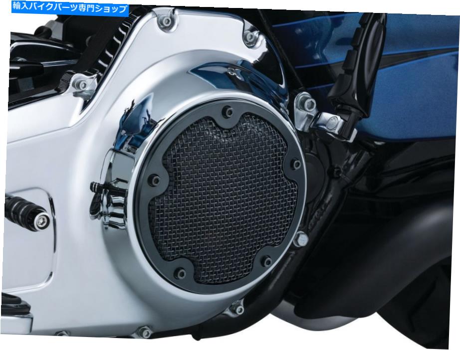Engine Covers Kuryakyn Black Mesh Derbyカバー2016-2017ハーレーデビッドソンロードグライドモデル KURYAKYN BLACK MESH DERBY COVER FOR 2016-2017 HARLEY DAVIDSON ROAD GLIDE MODELS【並行輸入品】|Us Custom Parts Shop USDM