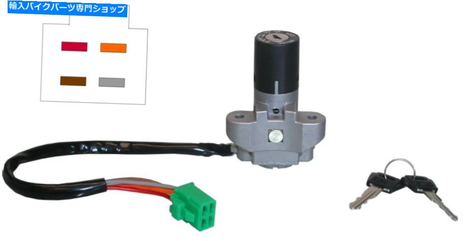Switches 737900スズキGSX600/750Fのイグニッションスイッチ、GSXR750/1100 ...（4ワイヤ）593686H 737900 Ignition Switch for Suzuki GSX600/750F, GSXR750/1100... (4 Wires) 593686H【並行輸入品】