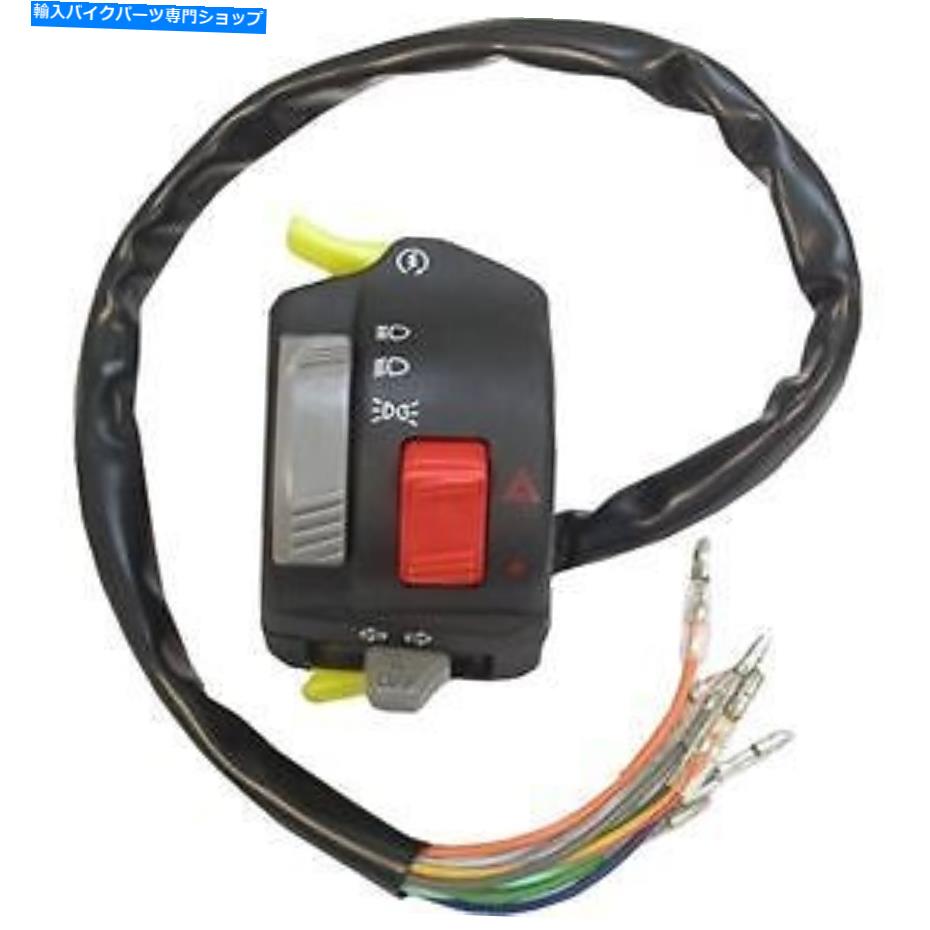 Switches ユニバーサルハンドルバースイッチの左手ライトハイオフスタートパス Universal Handlebar Switch Left Hand Lights High Low Off Start Pass【並行輸入品】
