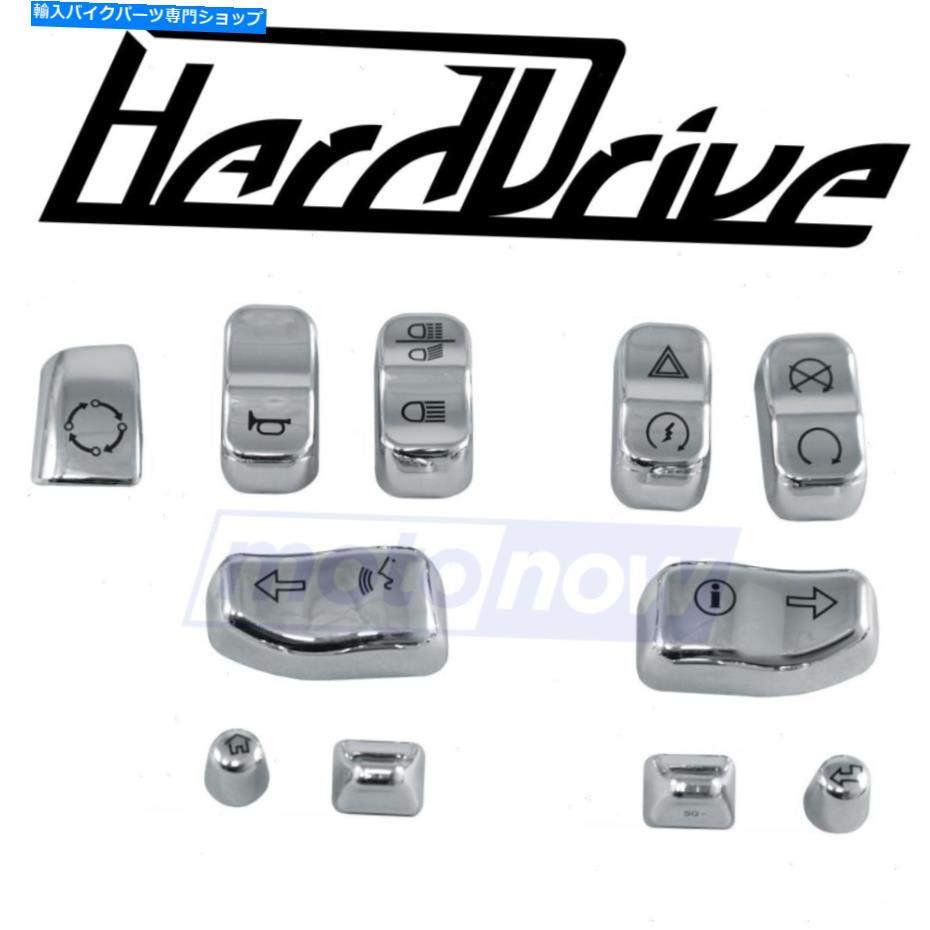 Switches 2014-2020のハードドライブスイッチカバーハーレーデビッドソンFLHRロードキング-HQ HardDrive Switch Covers for 2014-2020 Harley Davidson FLHR Road King - hq【並行輸入品】