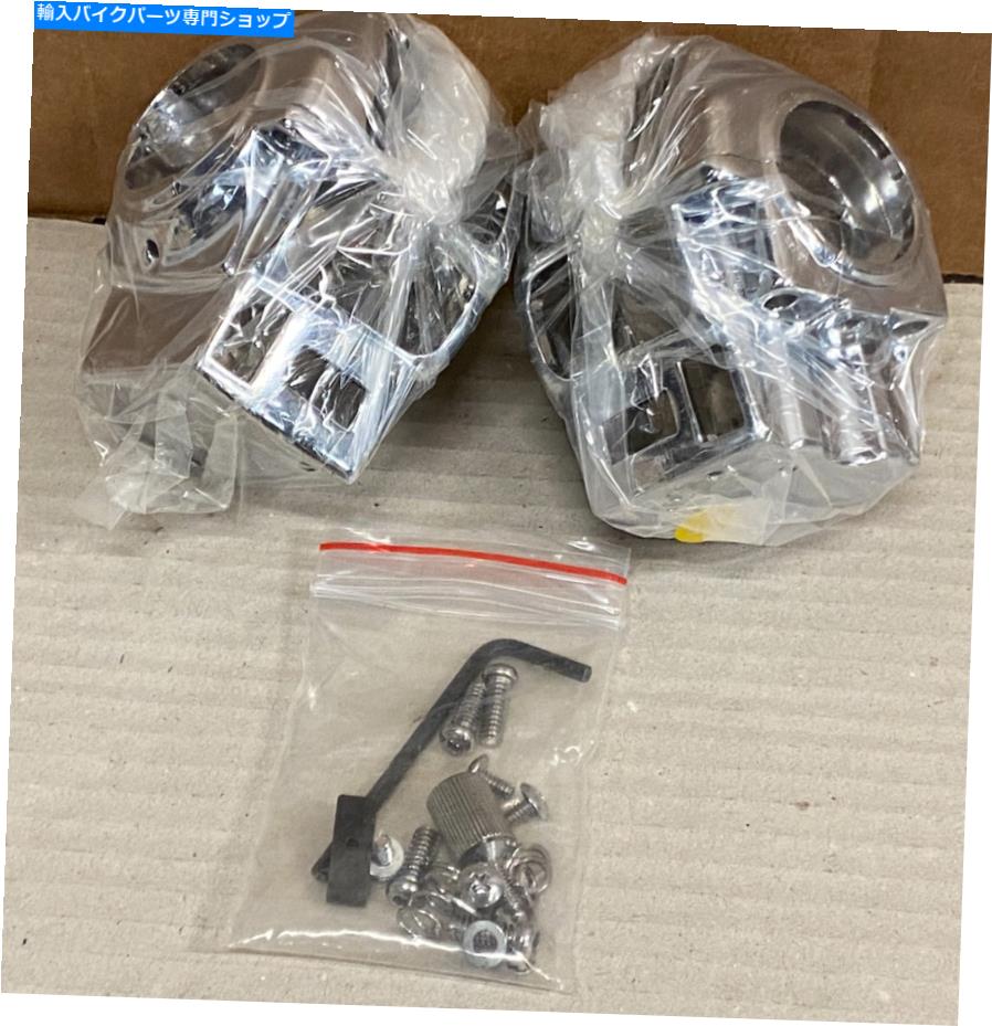 Switches 70228-96aハーレークロムスイッチハウジング4ピースセット1996-2007ソフトアイルダイナXL 123 70228-96A Harley Chrome Switch Housing 4 Piece Set 1996-2007 Softail Dyna XL 123【並行輸入品】