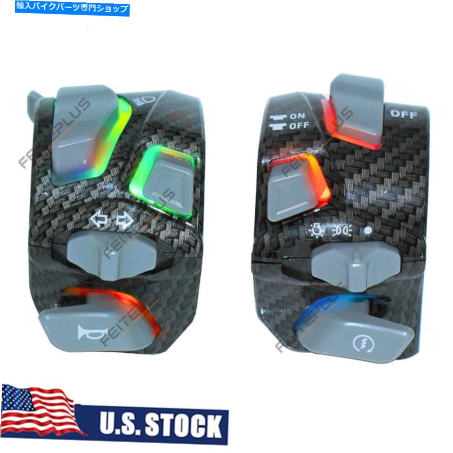Switches 7/8カラフルなLED信号フォグライトコントロールスイッチスタートキルボタンスロットル 7/8 colorful led Signal Fog light Control Switch Start Kill Button Throttle【並行輸入品】