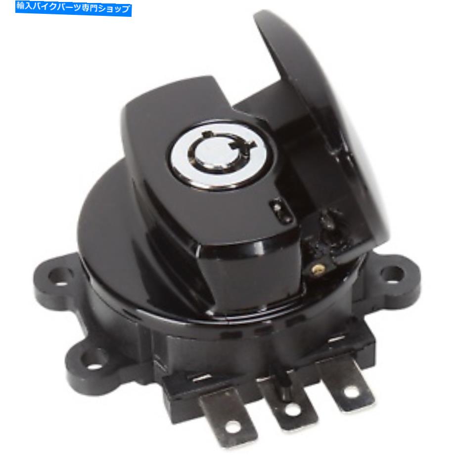 Switches ドラッグスペシャリティ-21-0209GB-サイドヒンジイグニッションスイッチ、ブラックハーレーダビッドソン Drag Specialties - 21-0209GB - Side Hinge Ignition Switch, Black Harley-Davidson【並行輸入品】