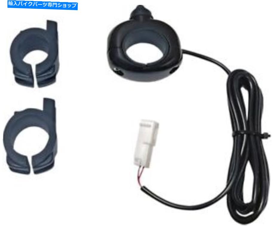 Switches カスタムダイナミクスユニバーサル補助ハンドルバーオン/オフスイッチブラック Custom Dynamics Universal Auxiliary Handlebar Mounted On/Off Switch Black【並行輸入品】