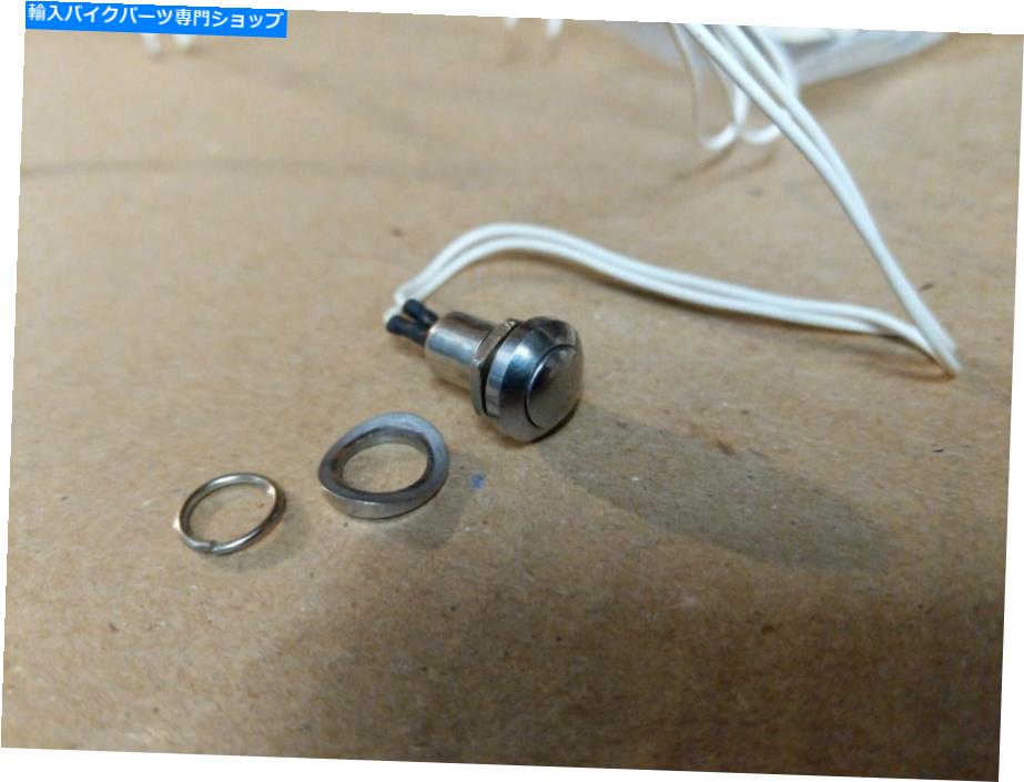 Switches ハンドルバー用のカスタムステンレススチールプッシュボタンスイッチ686000カスタムクロム CUSTOM STAINLESS STEEL PUSH BUTTON SWITCH FOR HANDLEBAR 686000 CUSTOM CHROME【並行輸入品】