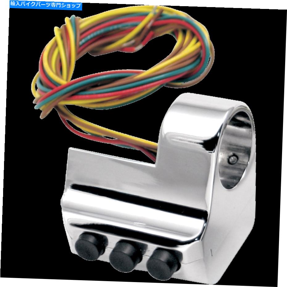 Switches プロワンパフォーマンス-907050-スリーボタンスイッチハウジング、ブレーキサイド - クロム Pro-One Performance - 907050 - Three-Button Switch Housing, Brake-Side - Chrome【並行輸入品】｜Us Custom Parts Shop USDM
