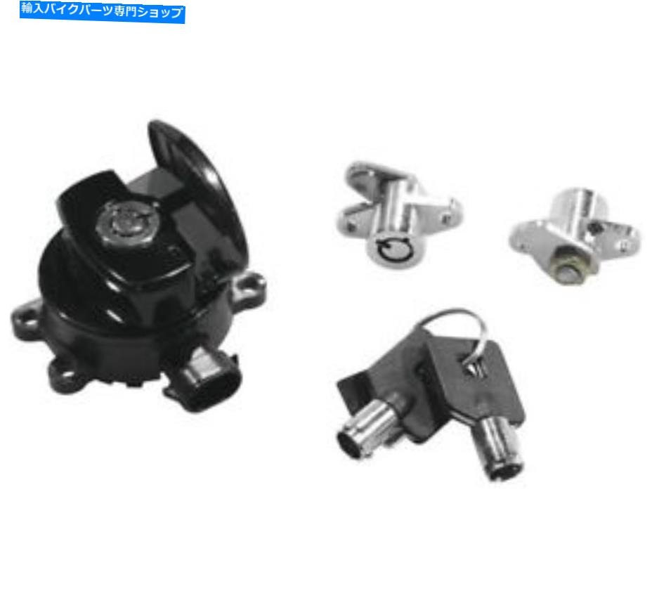 Switches ブラックイグニッションスイッチとサドルバッグロックキットマッチングキーハーレーロードキング14-21 Black Ignition Switch & Saddlebag Lock Kit Matching Keys Harley Road King 14-21【並行輸入品】 43,098円