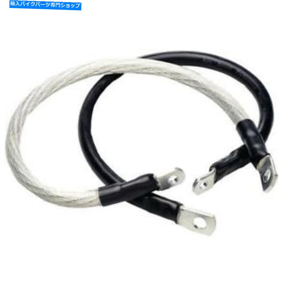 Starter ハイパフォーマンス4ゲージバッテリーケーブル（黒）1988年から2003年のハーレーXLH 1200 Hi-Performance 4 Gauge Battery Cables (Black) For 1988-2003 Harley XLH 1200【並行輸入品】