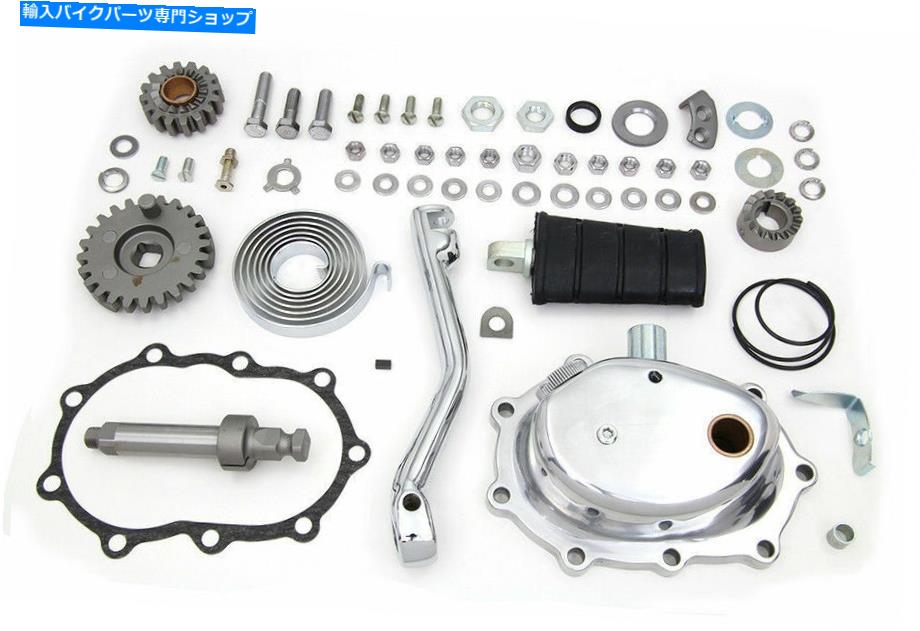 Starter vツインによるハーレーデビッドソンのために磨かれた完全なキックスターターキット Complete Kick Starter Kit Polished for Harley Davidson by V-Twin【並行輸入品】