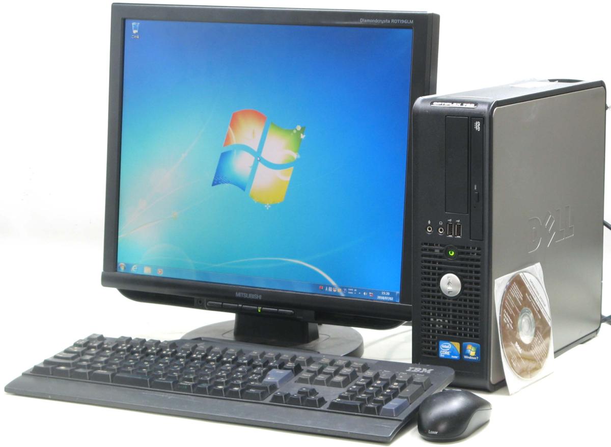 平日14時までの代引注文は即日出荷可 初期設定済みデスクトップpc すぐに使える中古デスクトップパソコン 安心の30日保証 パソコン中古デスクトップパソコンdell Optiplex 780 E7500sf 19液晶セット デル