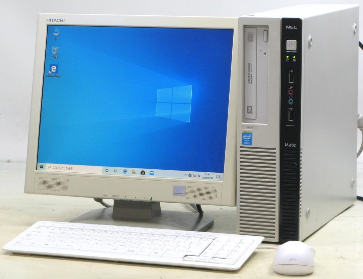 爆安プライス 初期設定済み すぐ使える 中古 パソコン デスクトップ15型 15インチ ワイド 液晶モニター セット Nec Pc Mk34llzzj5xh Windows10 Corei3 メモリ4gb Hdd500gb Dvdスーパーマルチ 中古pc 中古 楽天 Wellspringacademy Org