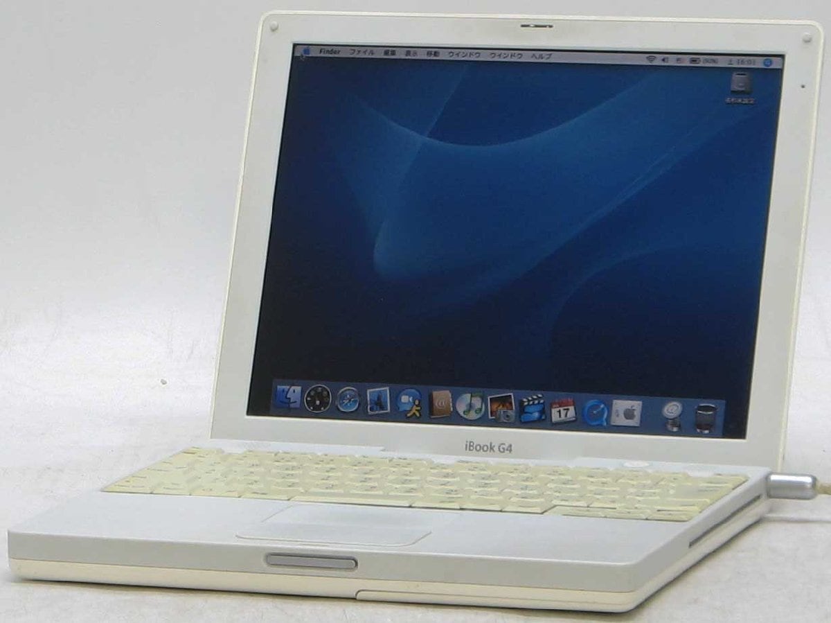 楽天市場】Apple iBook G4 12inch A1054 G4-1.2GHz/768MB/80GB/COMBO
