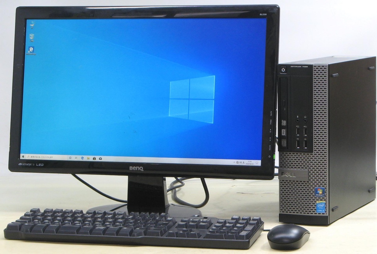 中古 デスクトップ パソコン DELL Optiplex 7020-4590SF Core i5 SSD 22インチ 液晶セット Windows10 【中古パソコン】【中古】